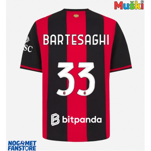 AC Milan Davide Bartesaghi #33 Domaci Dres 2026-27 Kratak Rukav